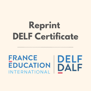 DELF Certificate Reprint